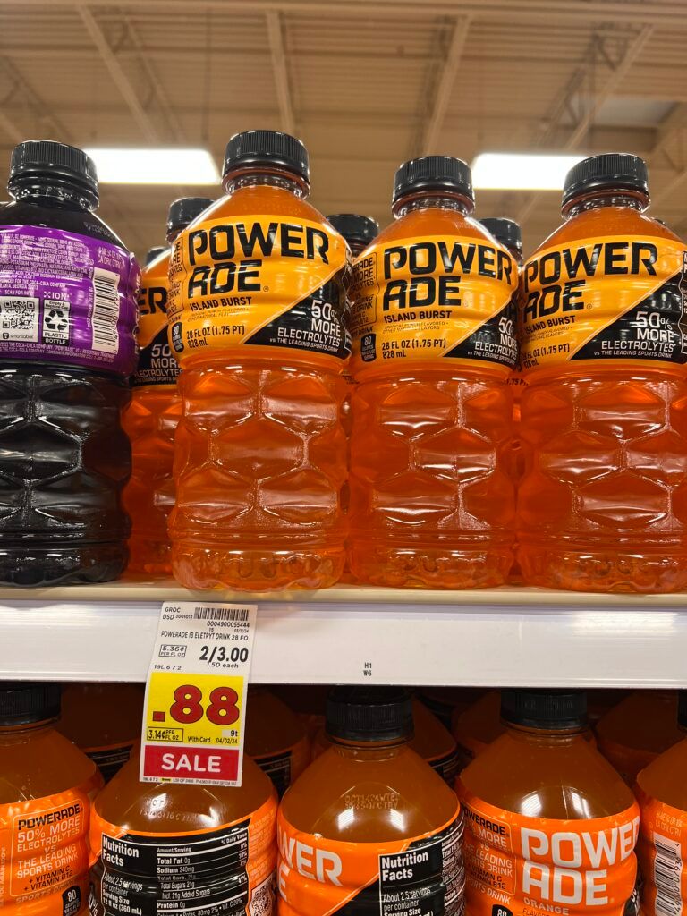 powerade kroger shelf image
