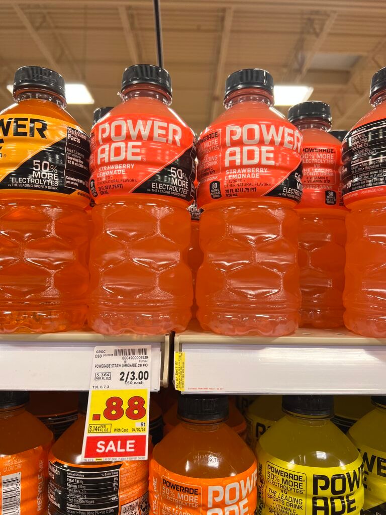 powerade kroger shelf image