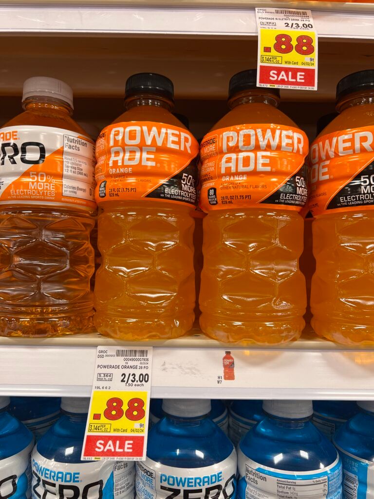 powerade kroger shelf image