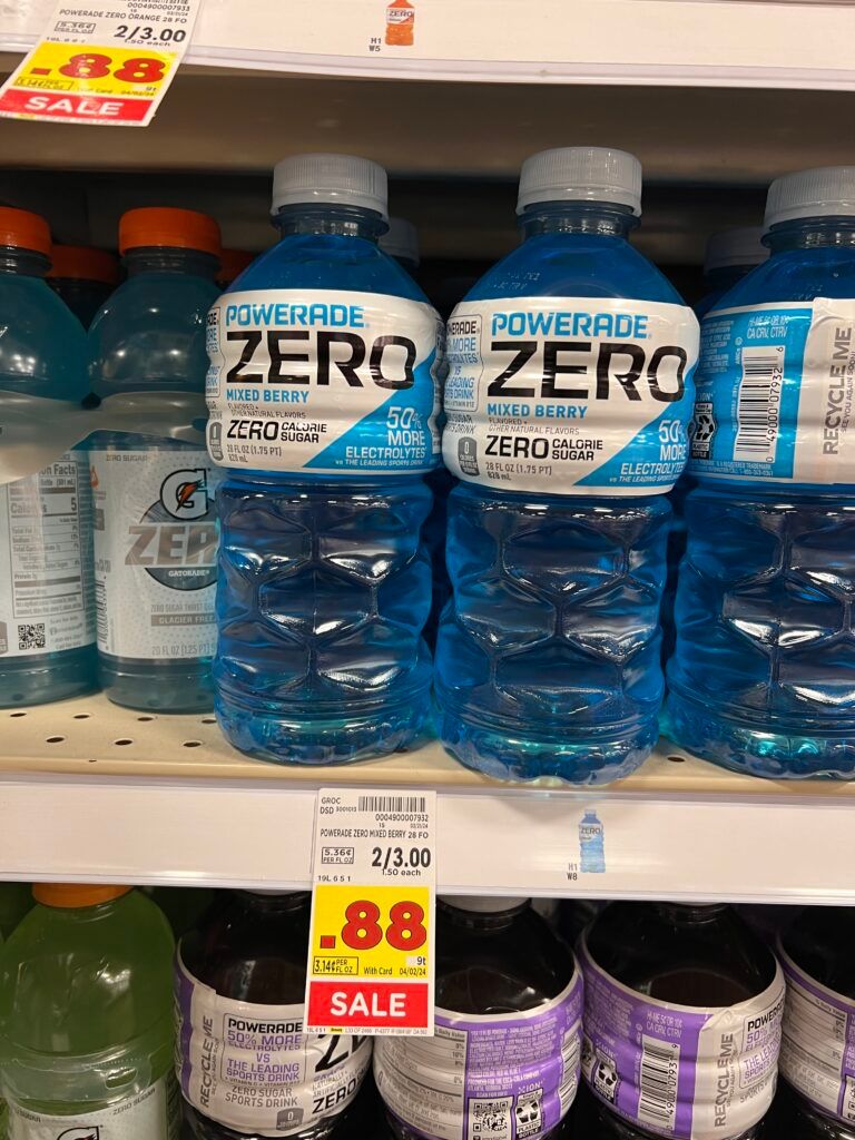 powerade kroger shelf image