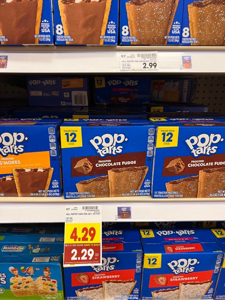 kelloggs poptart kroger shelf image