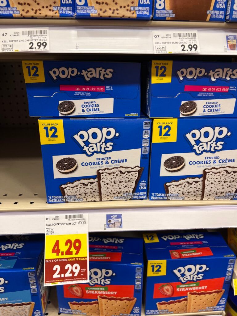 kelloggs poptart kroger shelf image