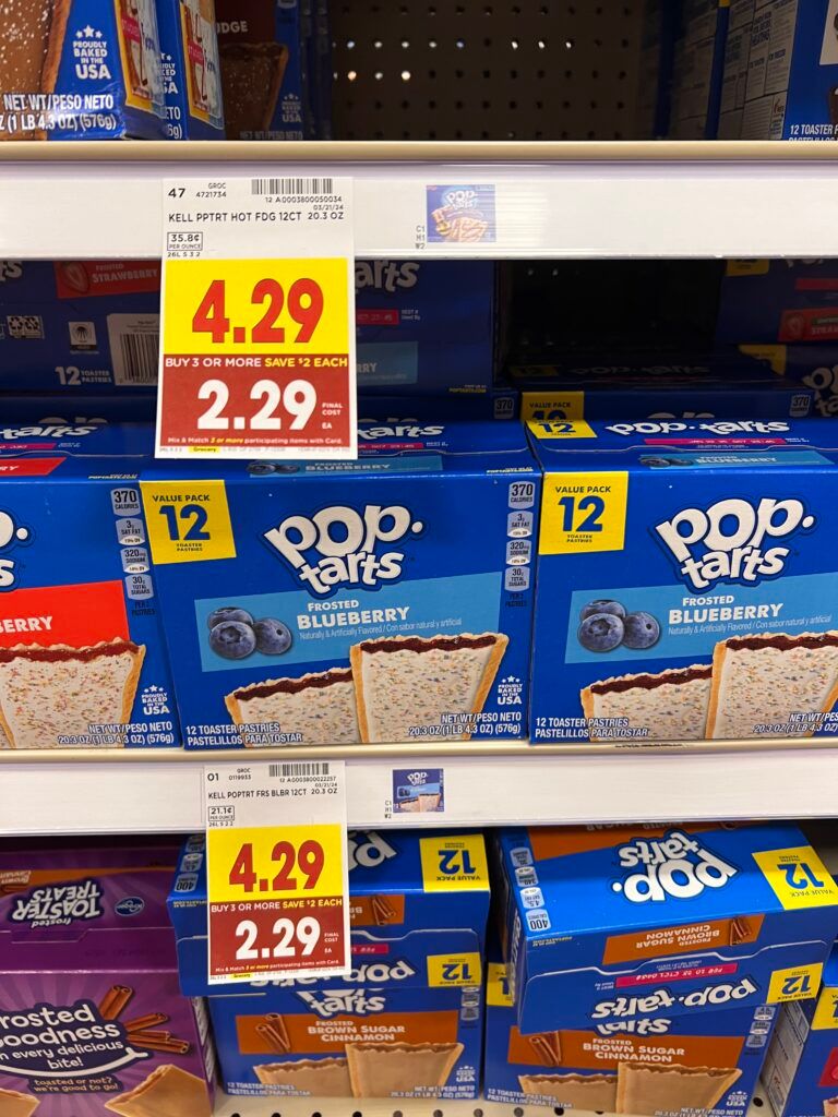 kelloggs poptart kroger shelf image