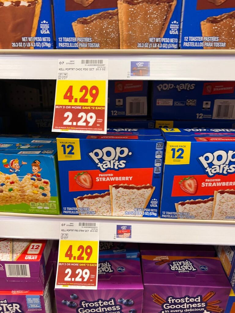 kelloggs poptart kroger shelf image