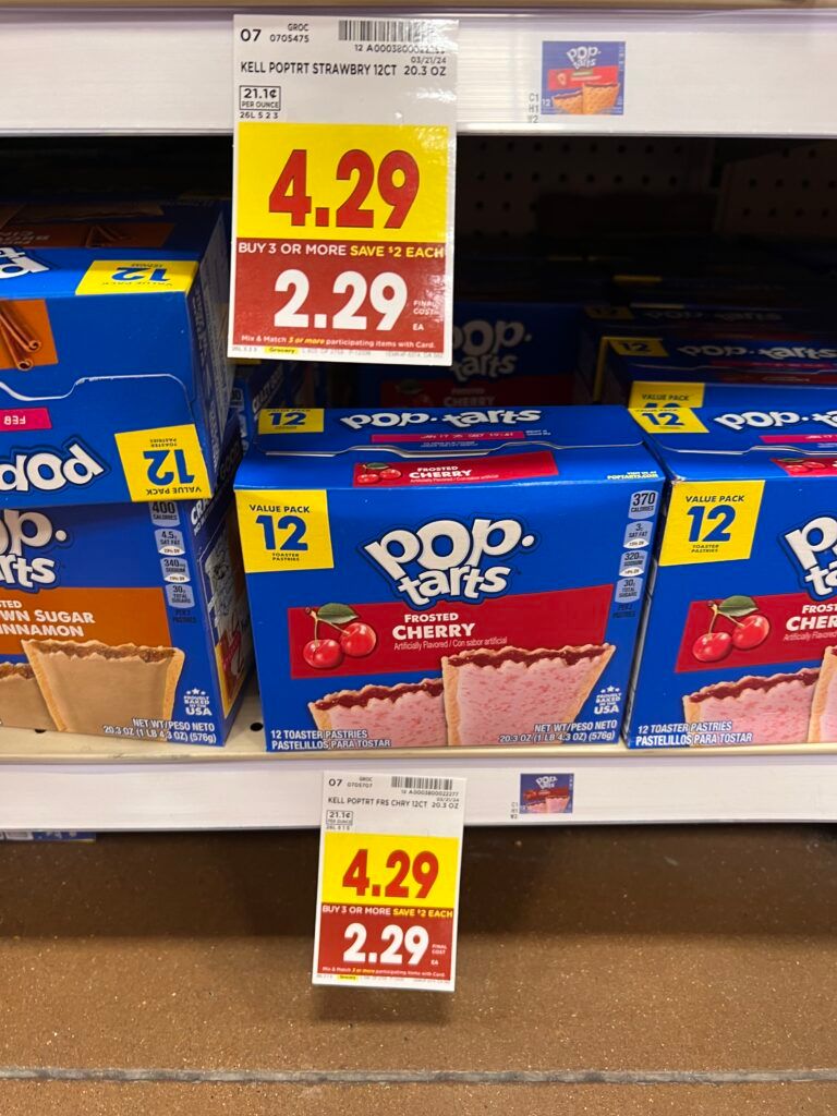 kelloggs poptart kroger shelf image