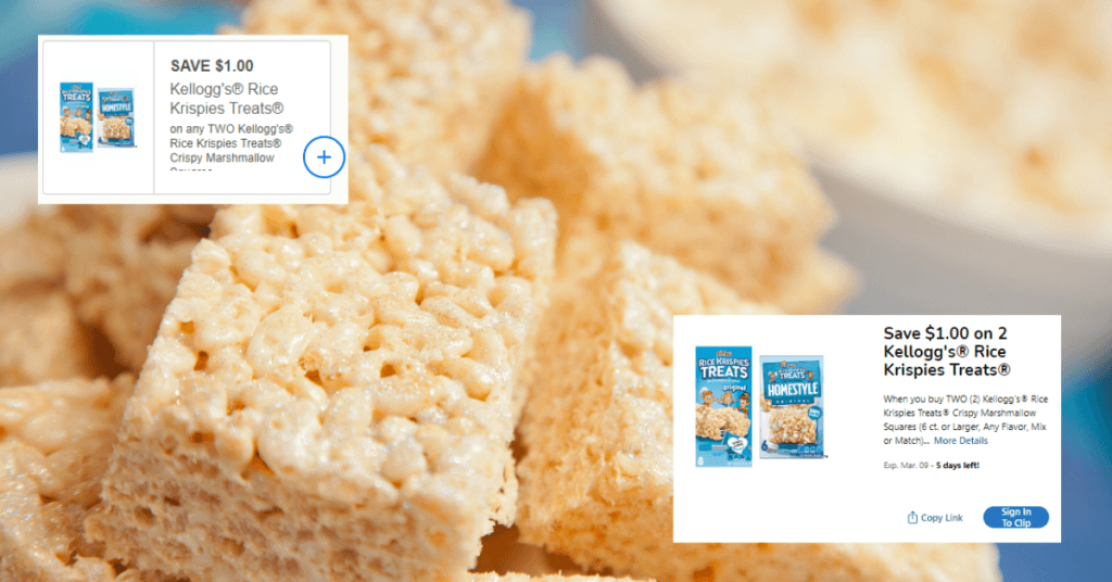 Kellogg's Rice Krispies Treats are as low as $1.49 with Kroger Mega Event! - Kroger Krazy