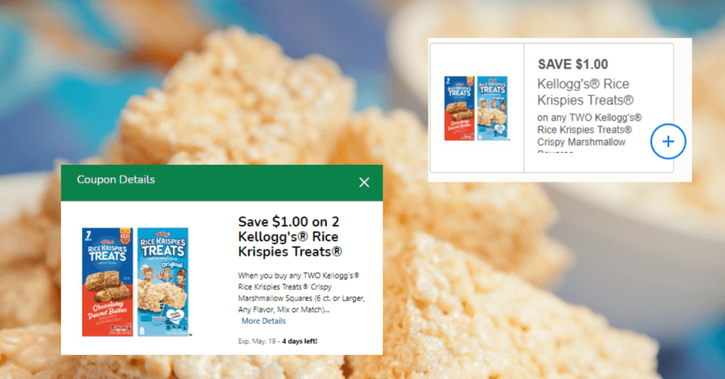 Kellogg's Rice Krispies Treats Kroger Coupons