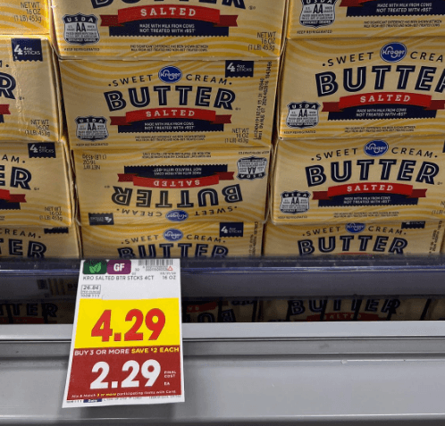 Kroger Butter Shelf Image