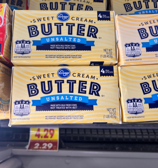 Kroger Butter Shelf Image
