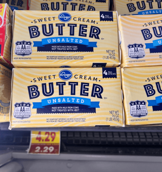 Kroger Butter Shelf Image