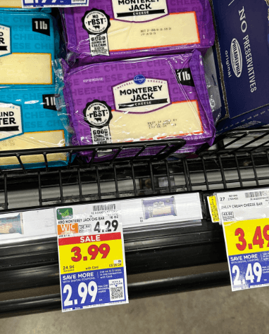 Kroger Cheese shelf image