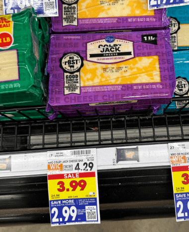 Kroger Cheese shelf image