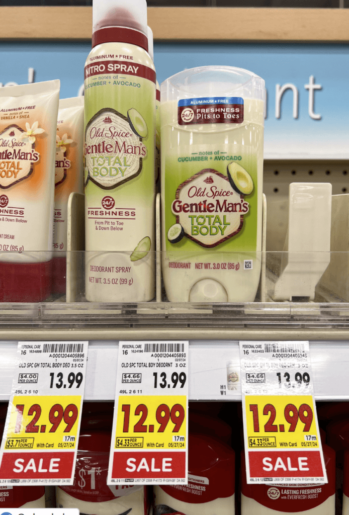 Old Spice Kroger Shelf Image