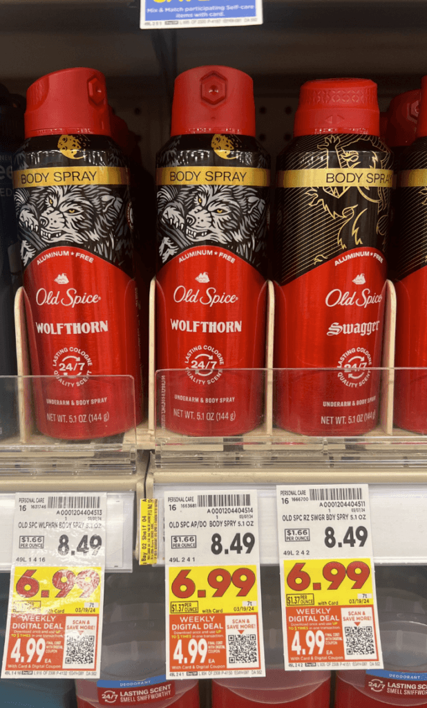 Old Spice Kroger Shelf Image