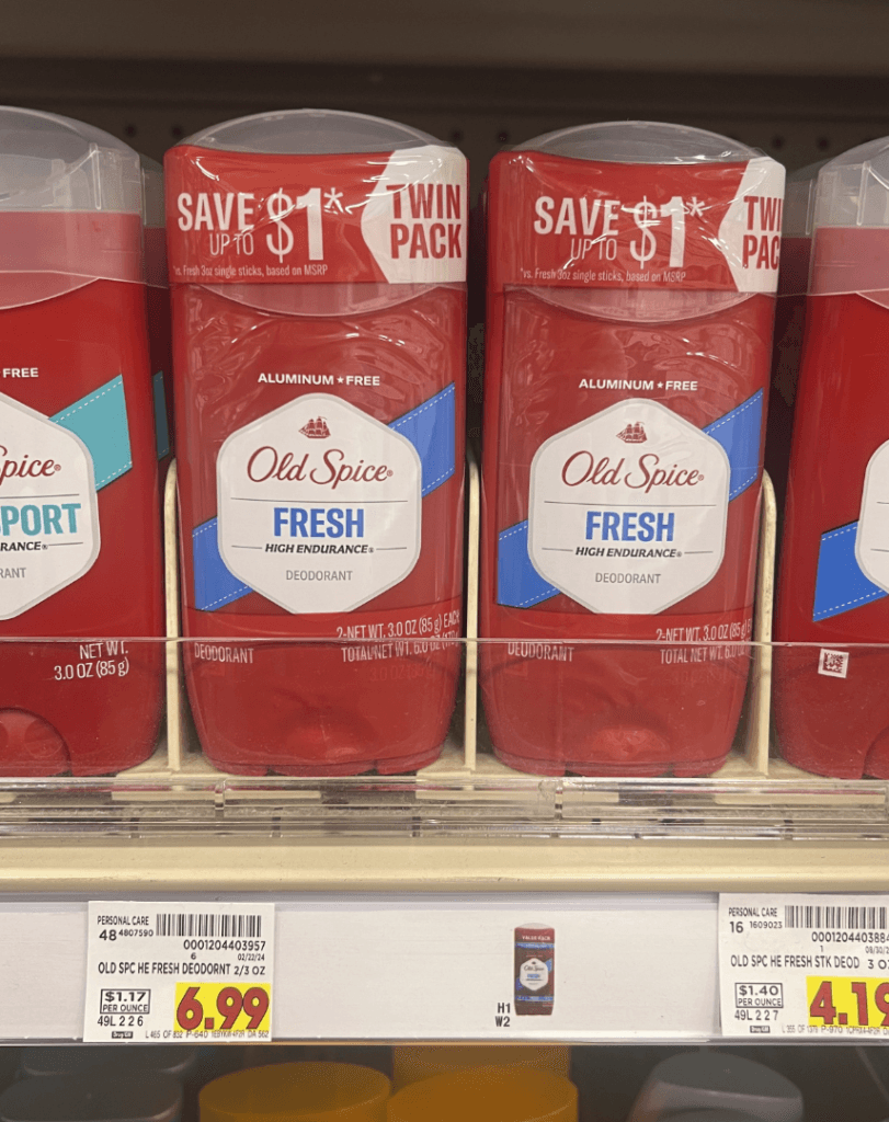 Old Spice Kroger Shelf Image