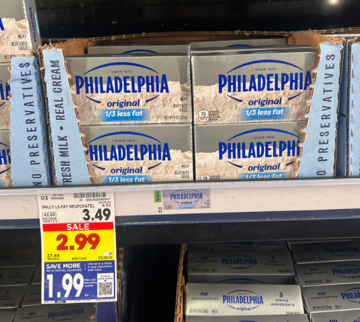 Philadelphia Cream Cheese Kroger Shelf Image