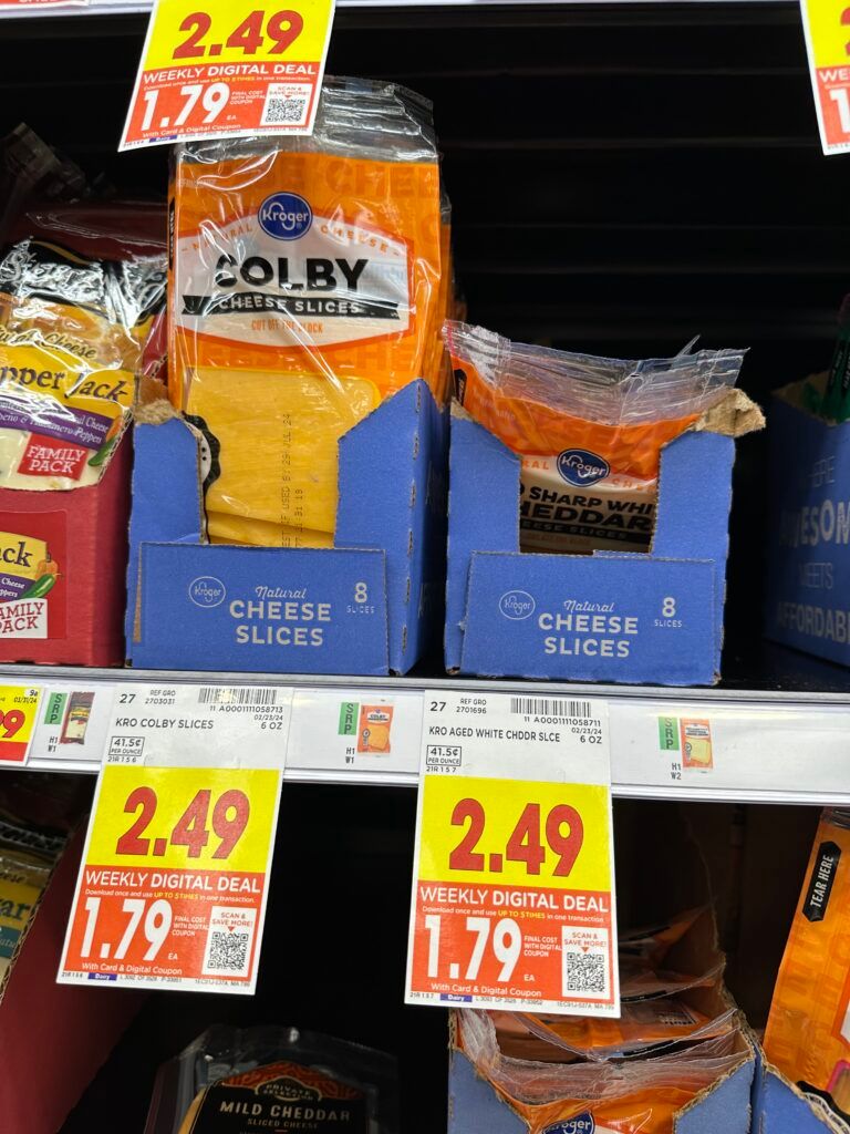 kroger cheese shelf image