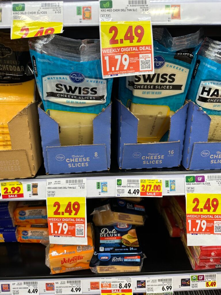 kroger cheese shelf image