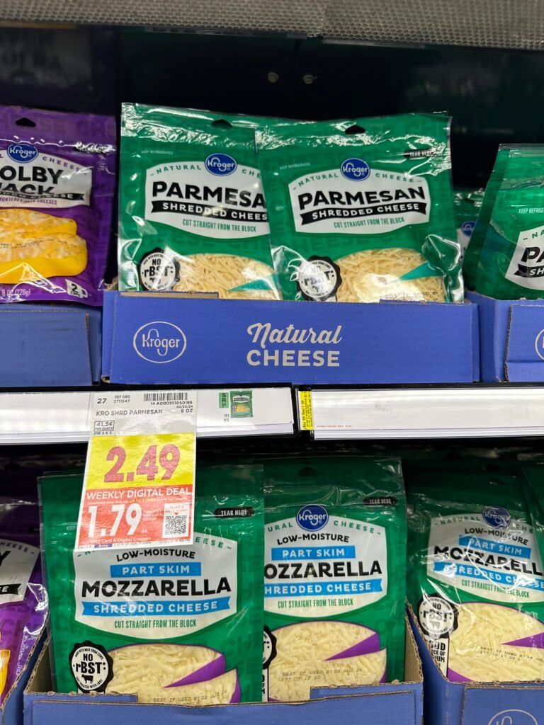 kroger cheese shelf image