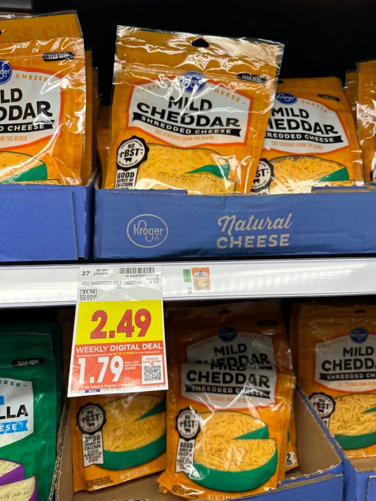 kroger cheese shelf image