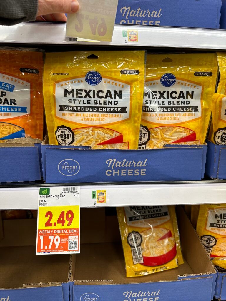 kroger cheese shelf image