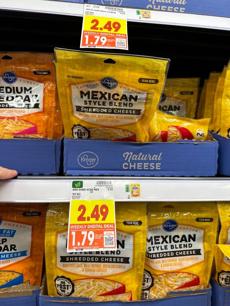 kroger cheese shelf image