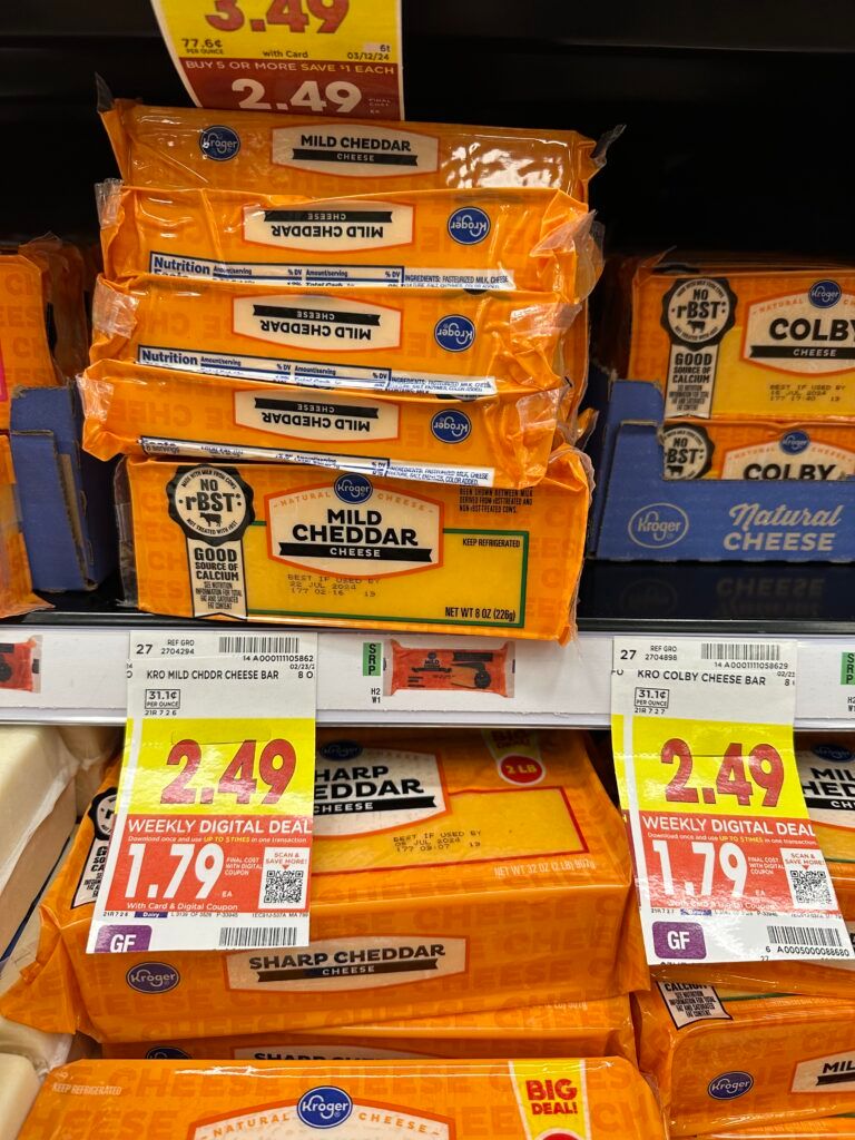 kroger cheese shelf image