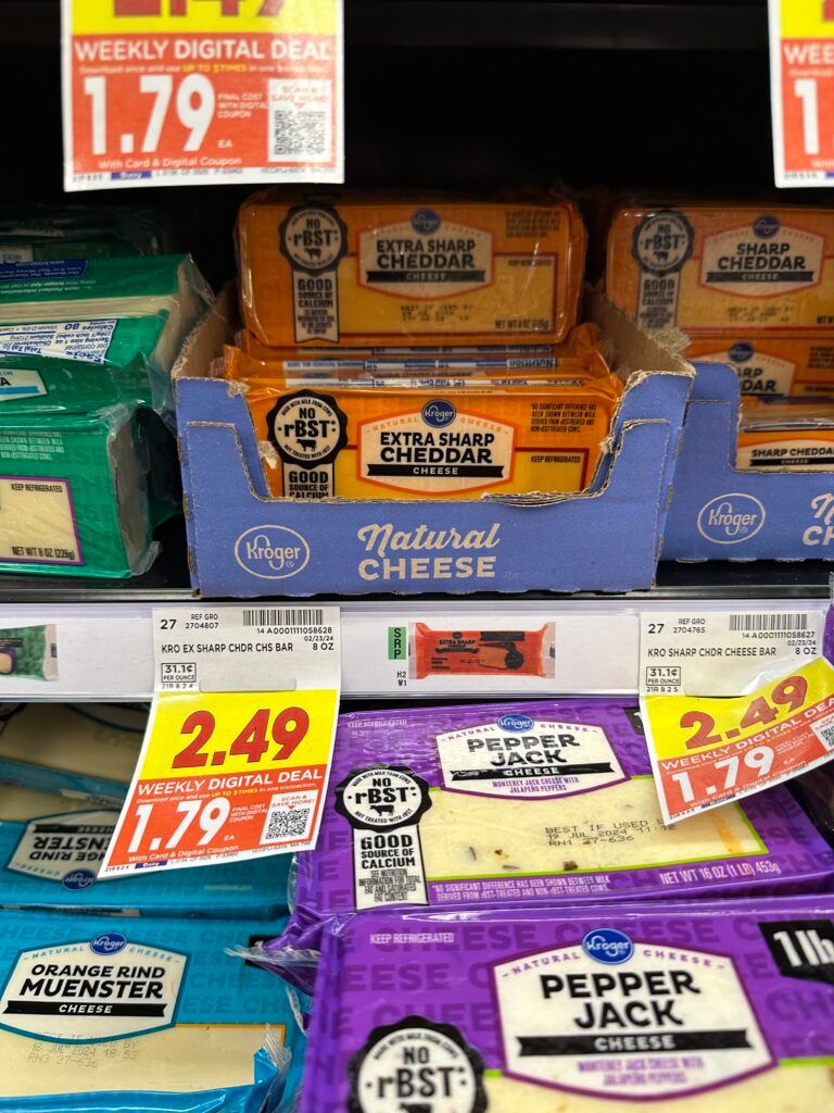 kroger cheese shelf image