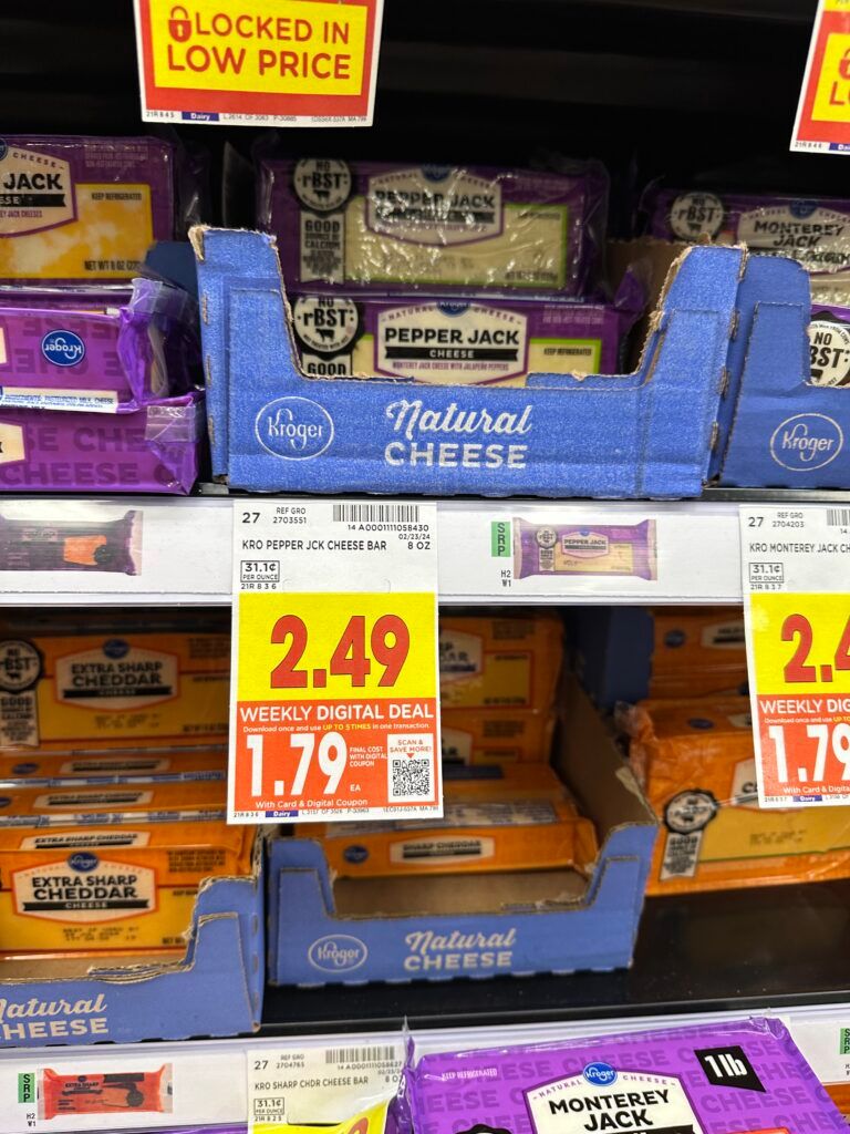 kroger cheese shelf image