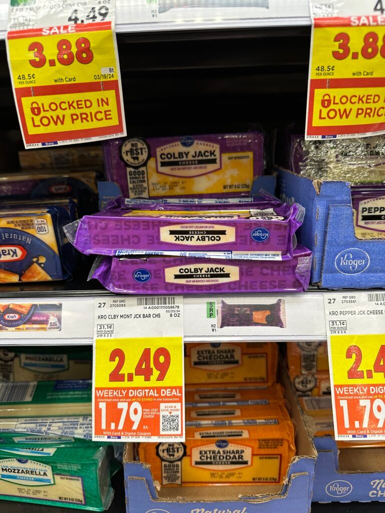 kroger cheese shelf image