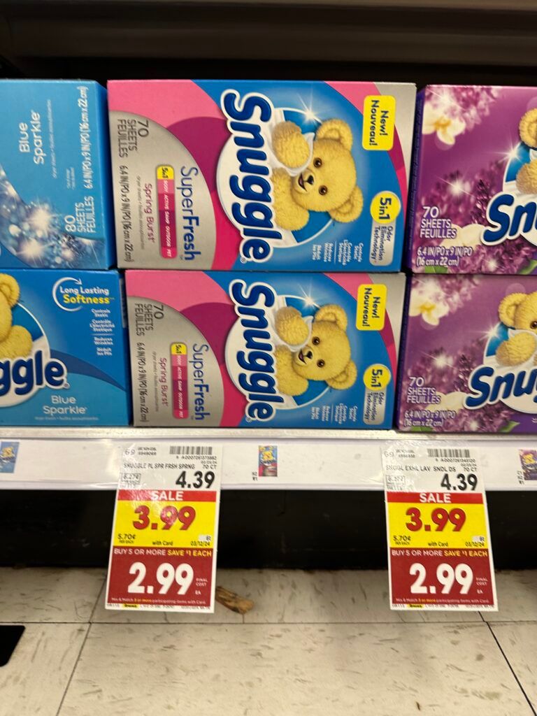 snuggle kroger shelf image