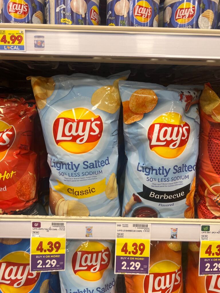 lays chips kroger shelf image