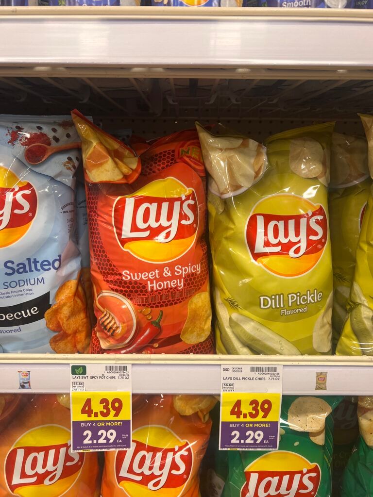 lays chips kroger shelf image