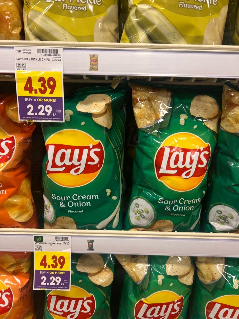 lays chips kroger shelf image