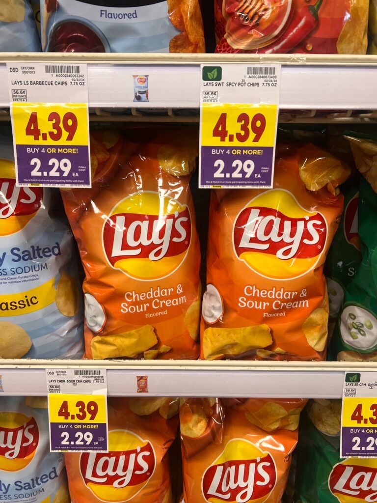 lays chips kroger shelf image
