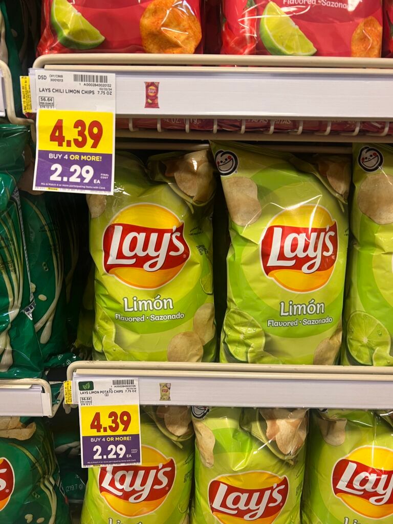 lays chips kroger shelf image
