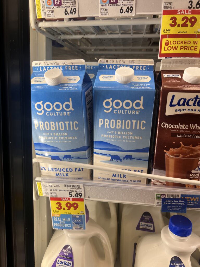 good culture milk kroger shelf image