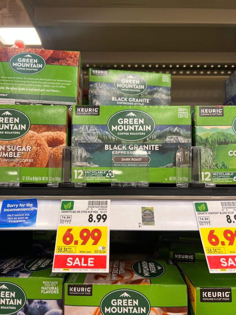 green mountain coffee kroger shelf image