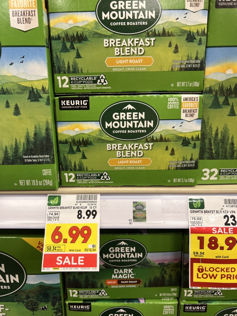 green mountain coffee kroger shelf image