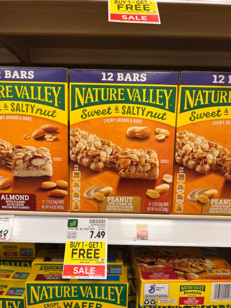 nature valley kroger shelf image