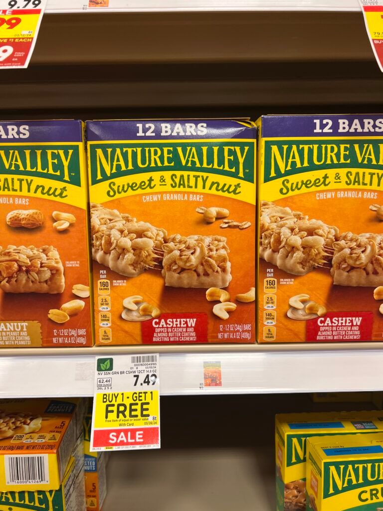 nature valley kroger shelf image