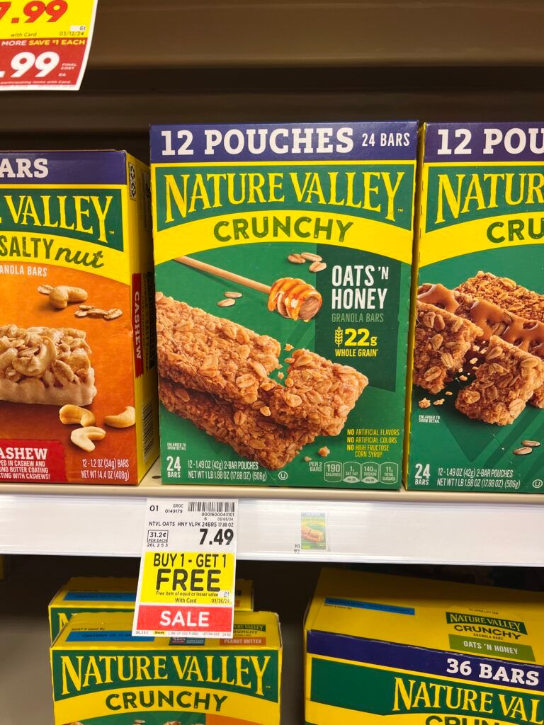 nature valley kroger shelf image