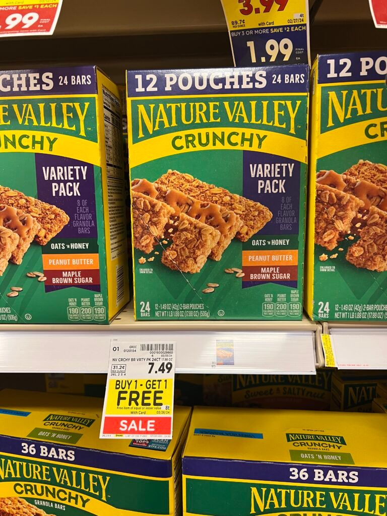 nature valley kroger shelf image