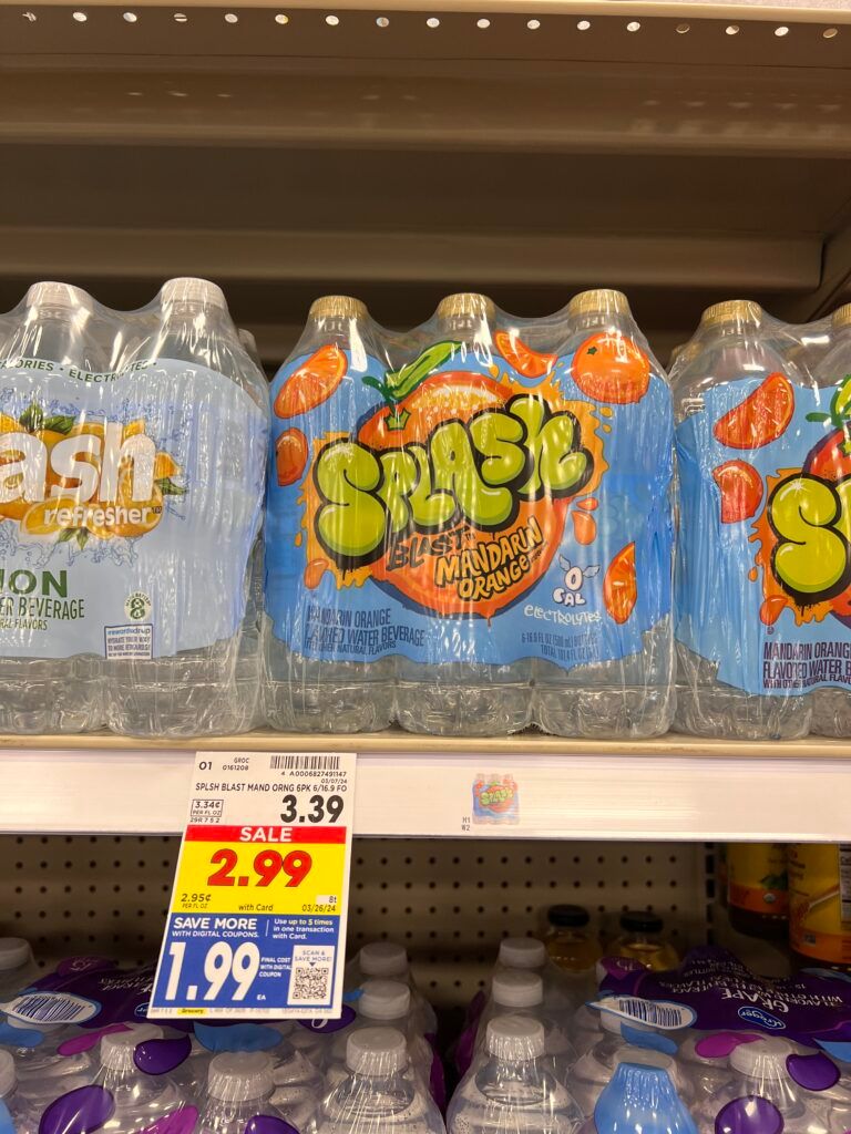 splash water kroger shelf image