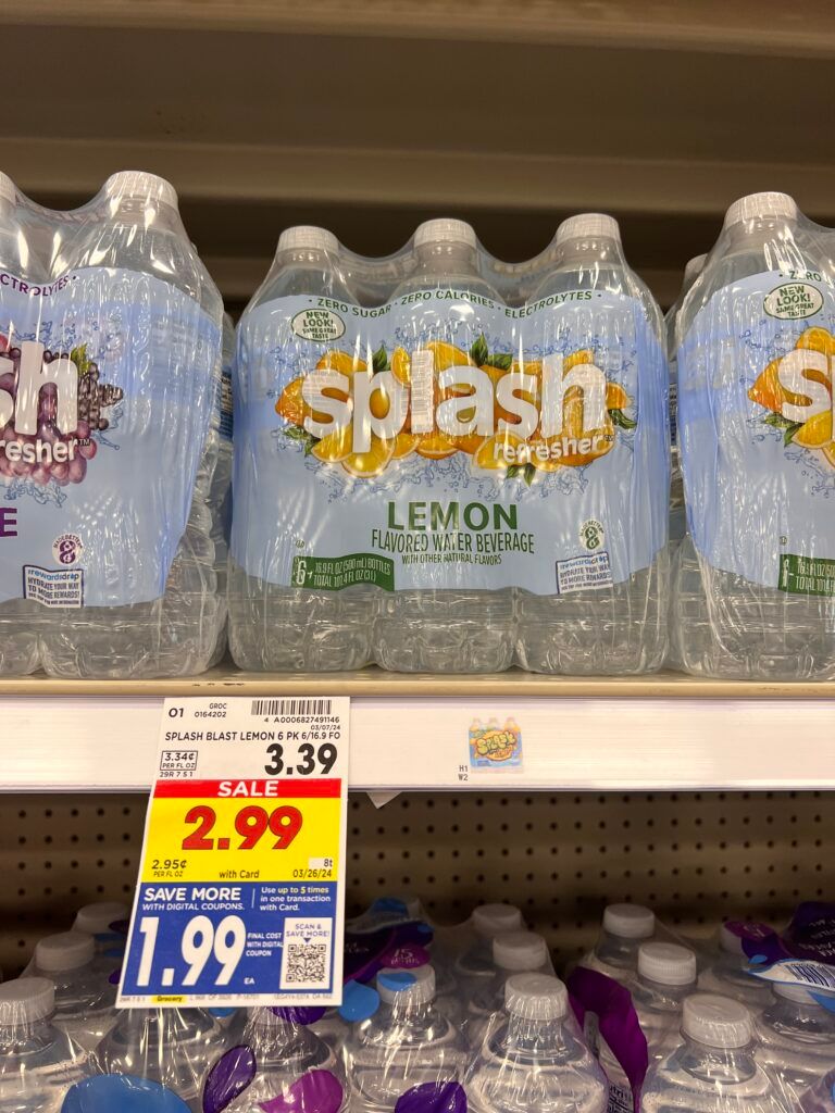 splash water kroger shelf image
