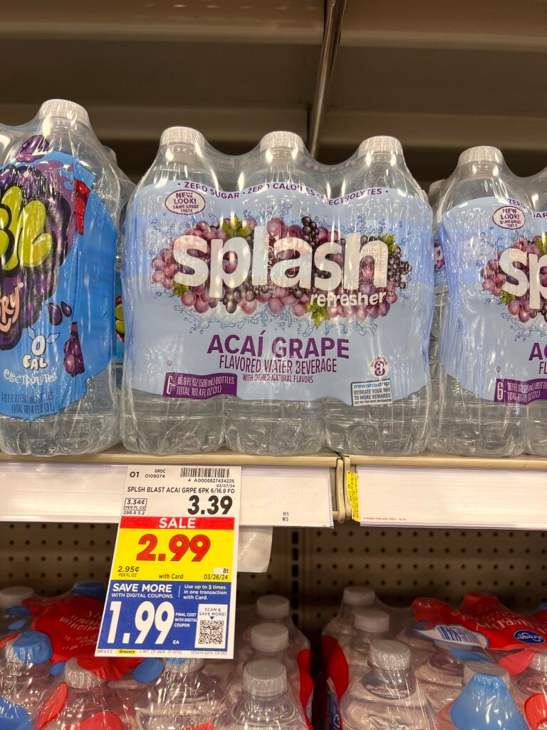 splash water kroger shelf image