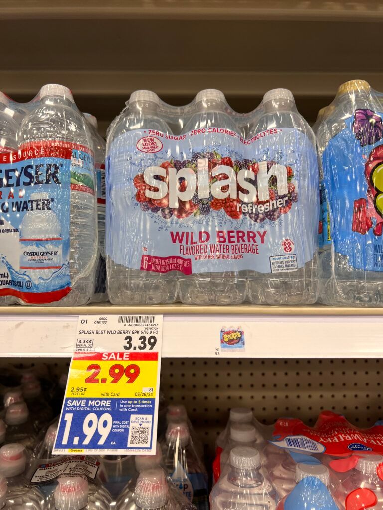 splash water kroger shelf image