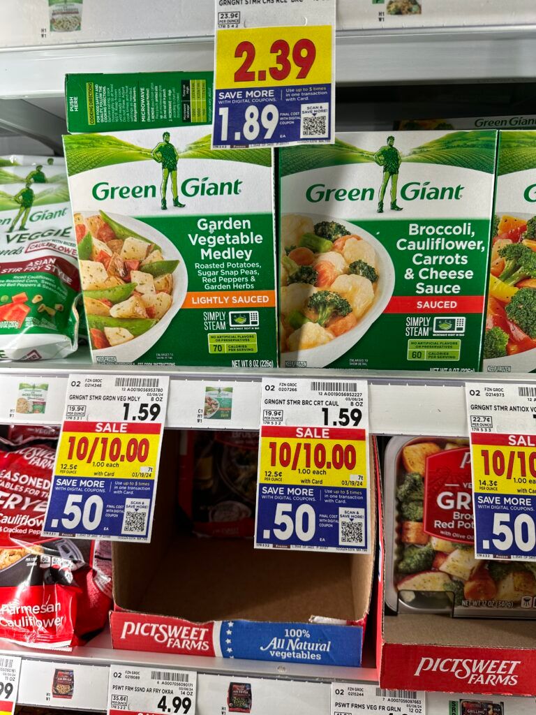 green giant kroger shelf image