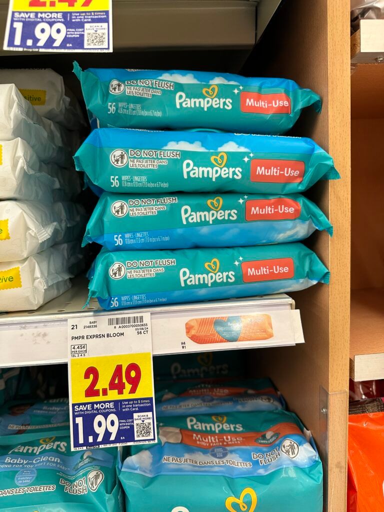 pampers kroger shelf image