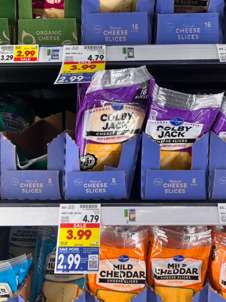 Kroger Cheese shelf image